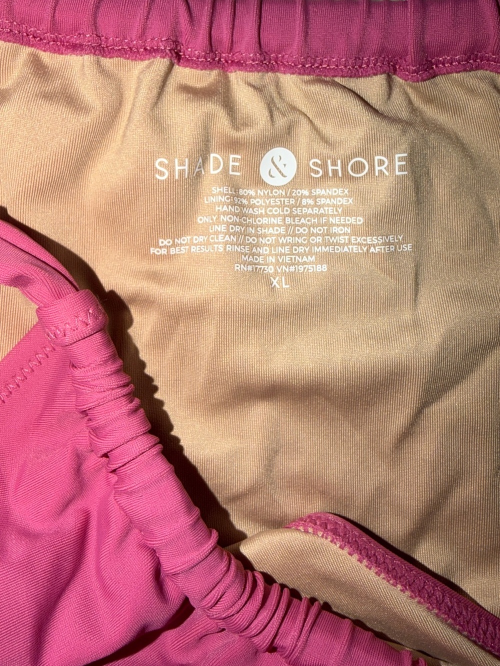 Shade & Shore Magenta Two-Piece Bikini Set - Picture 3 of 4